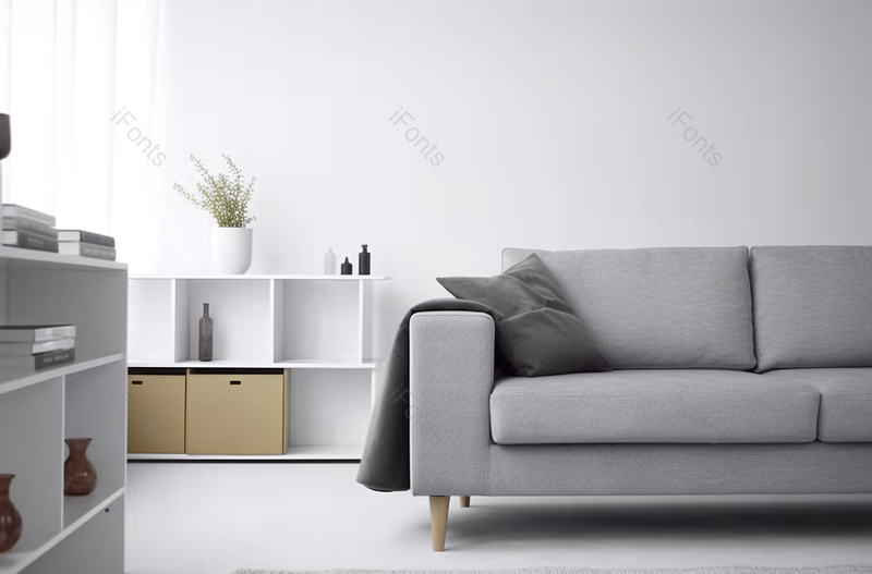 带沙发和餐具柜的现代客厅,高清,摄影图,摄影图片,图片大全,摄影图免费下载